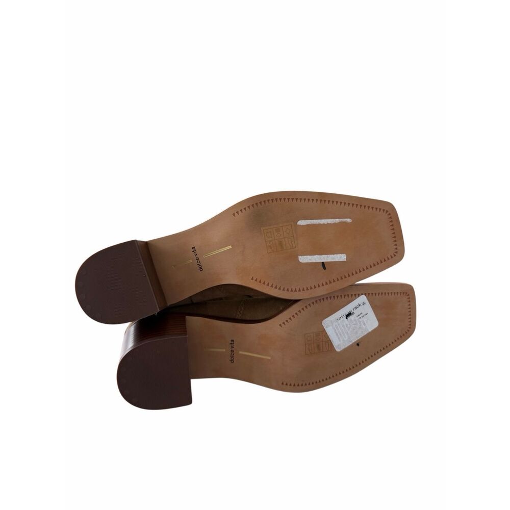 Dolce‎ Vita Women's Irnie Snip-Toe Tailored Booties 9.5 Leather Block Heel NEW - Picture 8 of 8